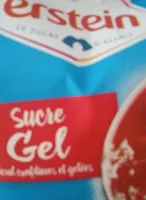 Mängden socker i Erstein sucre gel sachet 1kg - gamme speciaux
