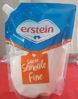 Mängden socker i Erstein profil pack sucre en poudre