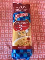 Mängden socker i Spaghetti cuisson 3min