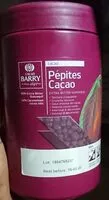 Mängden socker i Pépites cacao