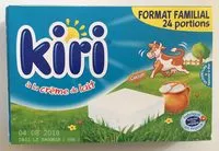 Mängden socker i Kiri à la crème de lait