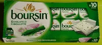 Mängden socker i Boursin® Echalote & Ciboulette Portion x10