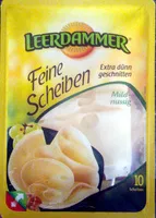 Mängden socker i Leerdammer Feine Scheiben mild-nussig