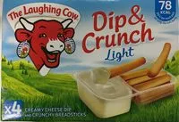 Mängden socker i Cow Dip & Crunch Light Snack Cheese 4 x