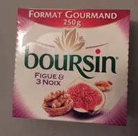 Mängden socker i Boursin figue et 3 noix