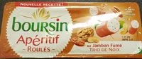 Mängden socker i Boursin Apéritif Les roulés Jambon fumé Tomate Basilic