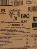 Mängden socker i La vache qui rit bio