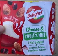 Mängden socker i Babybel cheese et fruit et nut