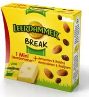 Mängden socker i Leerdammer Break Fruits secs