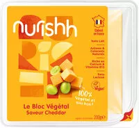 Mängden socker i Nurishh - Bloc Végétal saveur Cheddar