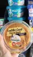 Mängden socker i Boursin à tartiner lentilles corail, poivron et tomate