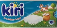 Mängden socker i Kiri à la crème de lait (8 Portions)