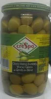 Mängden socker i Olives vertes entières