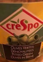 Mängden socker i Olives Vertes Dénoyautées Crespo - Grand Bocal