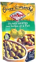 Mängden socker i Olives vertes aux herbes et à l'ail