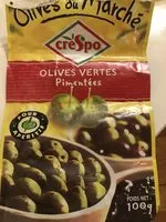 Mängden socker i Les Olives du Marché, olives vertes pimentées, pour apéritif