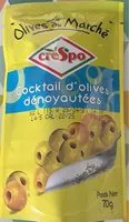 Mängden socker i Coktail d'olives dénoyautées