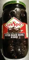Mängden socker i Pitted black olives in brine