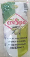Mängden socker i Olives vertes entières en saumure
