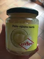 Mängden socker i Petits oignons blancs nacrés CRESPO, bocal de