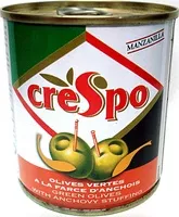 Mängden socker i Olives vertes à la farce d’anchois