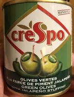 Mängden socker i Olives vertes a la farce de piment jalapino