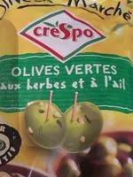 Mängden socker i Olives vertes aux herbes et à l'ail