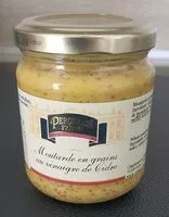 Amount of sugar in Moutardes en graines au vinaigre de cidre