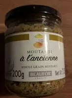 Mängden socker i Beaufor Dijon Mustard Ancienne