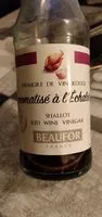 Mängden socker i Vinaigre de vin rouge aromatisé à l'échalote