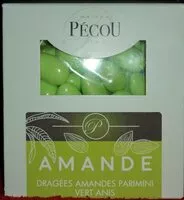 Mängden socker i Dragée amandes parimini vert anis