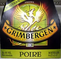 Mängden socker i Bière blonde aromatisée poire Grimbergen