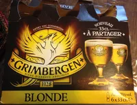 Mängden socker i Grimbergen - 6x33cl grim blonde panier inv - 6.70 degre alcool