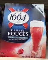 Mängden socker i 1664 6x25cl 1664 fruits rouges 4.5 degre alcool