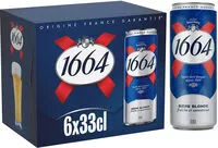 Mängden socker i 1664 6x33cl CAN 1664 5.5 DEGRE ALCOOL