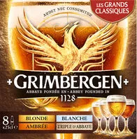 Mängden socker i Grimbergen - 8x25cl grimbergen coffret - 6.8 degre alcool