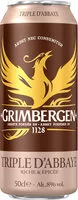 Mängden socker i Grimbergen 50CL CAN GRIMBERGEN TRIPLE 8.0 DEGRE ALCOOL