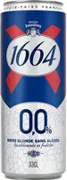 Mängden socker i 1664 0,0% Bière blonde sans alcool 33 cl