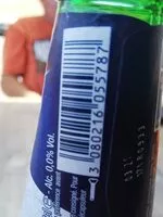 Mängden socker i Bière sans alcool 1664