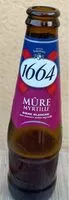 Mängden socker i 1664 25 cl 1664 Mure Myrtille 4.5 DEGRE ALCOOL