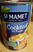 Mängden socker i Cocktail de 4 Fruits avec jus naturel
