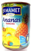 Mängden socker i Ananas Tranches au Sirop Léger et Jus d'Ananas