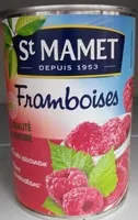 Mängden socker i Framboises