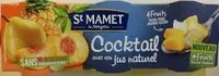 Cocktail de 4 Fruits avec jus naturel (x3)