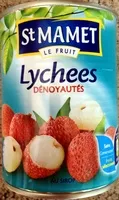 Mängden socker i Lychees dénoyautés