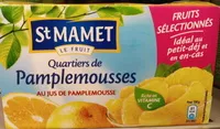 Mängden socker i Quartiers de pamplemousse au jus de pamplemousse