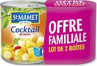 Mängden socker i Fruits au sirop cocktail de fruits St Mamet