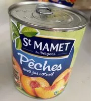 Mängden socker i Peches jus naturel