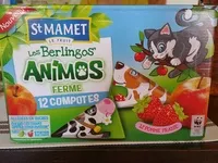 Mängden socker i Les Berlingos' Animos Ferme Pomme - Fraise