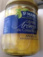 Mängden socker i Ananas bâtonnets dégustation Grand Arôme du Costa Rica